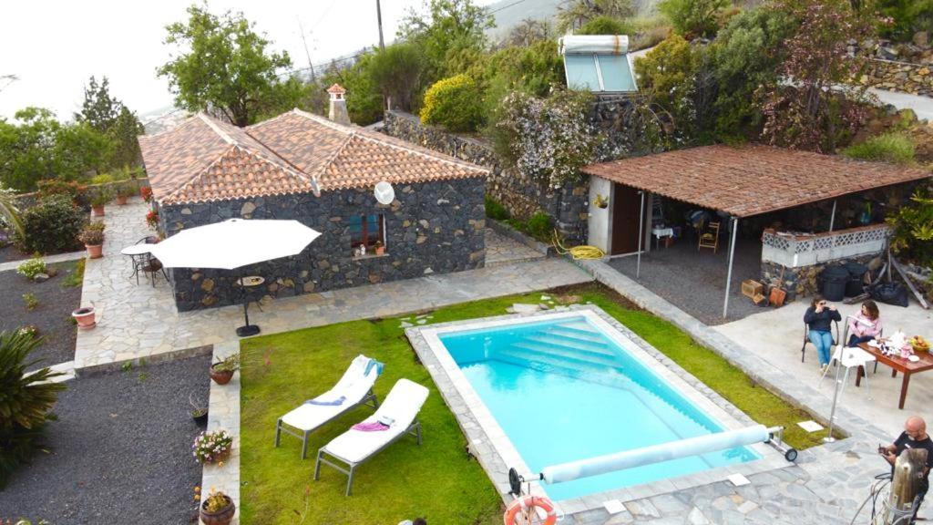 Climatized Pool Free Wifi Casa Rural Las Pareditas Tijarafe Luaran gambar