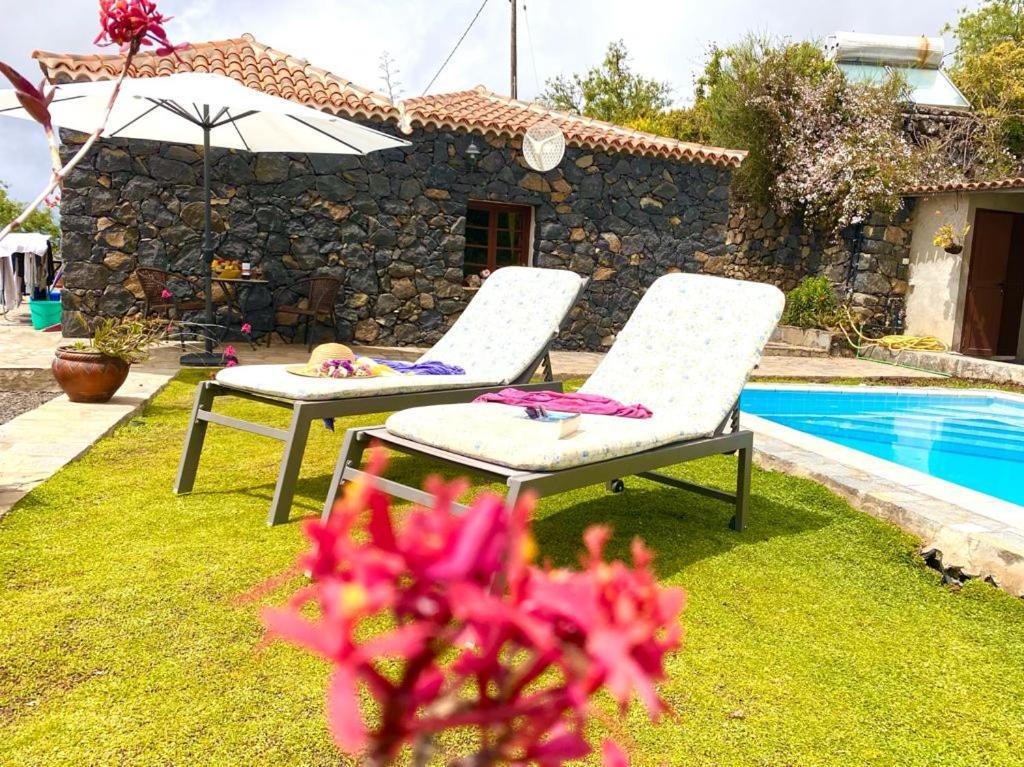 Climatized Pool Free Wifi Casa Rural Las Pareditas Tijarafe Luaran gambar